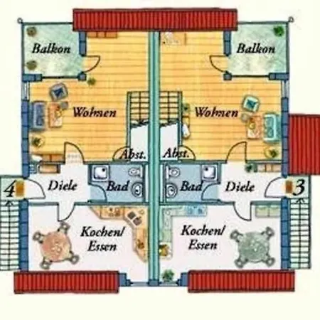 Daire Ferienwohnung 18 4 *